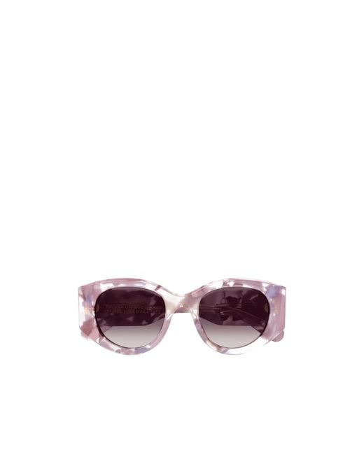 Chloé Purple Chloé Eyewear Oval-Frame Sunglasses