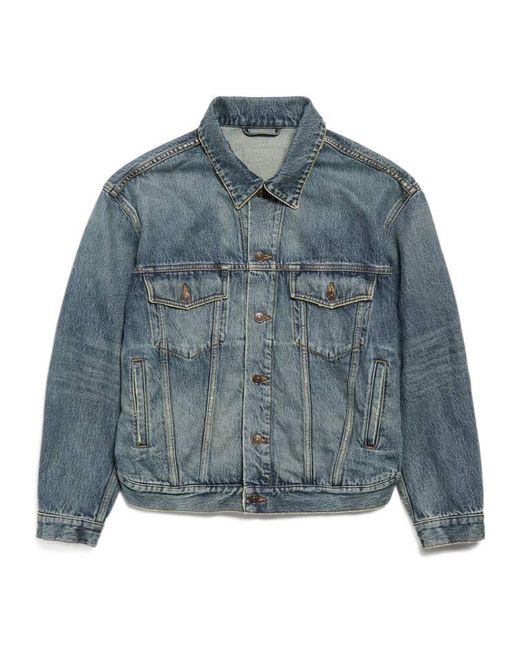 Balenciaga Blue Relaxed Denim Jacket