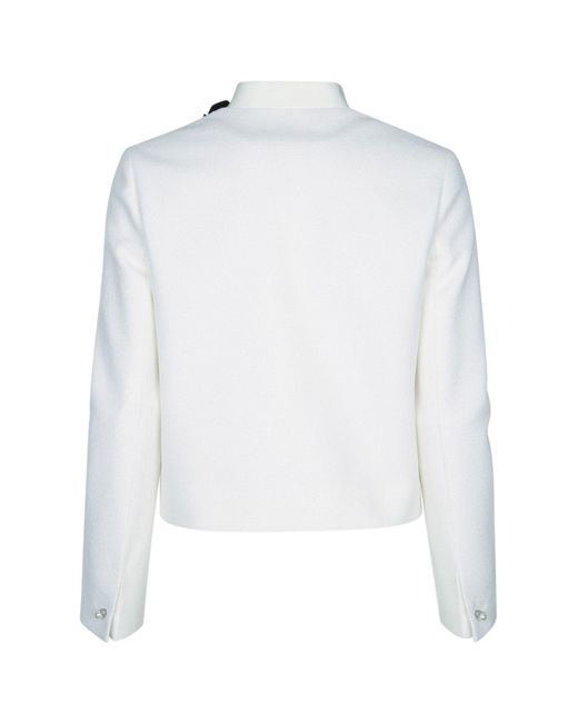 Dior White Cropped Jacket