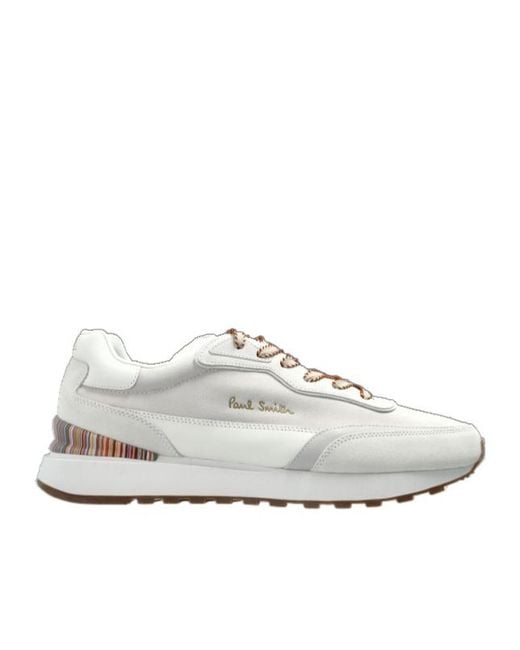 Paul Smith White Round-Toe Low-Top Sneakers for men