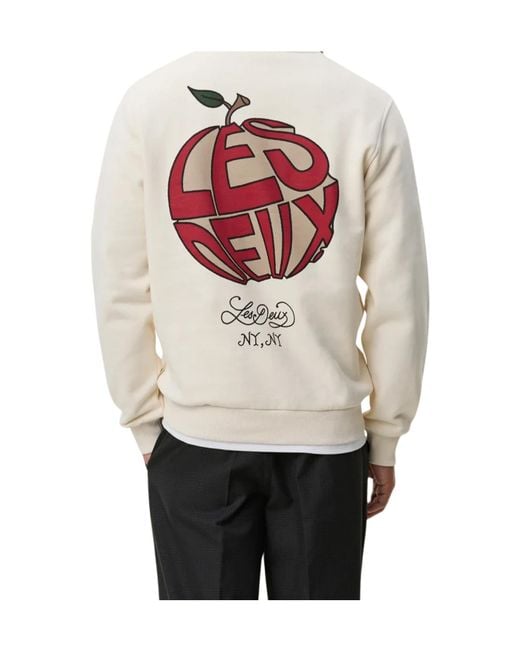 Les Deux White Long-Sleeve Sweatshirt for men