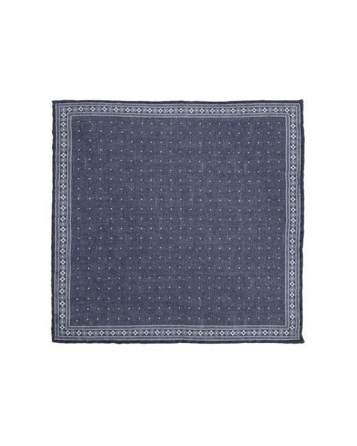 Eleventy Blue Polka Dot Pocket Square for men