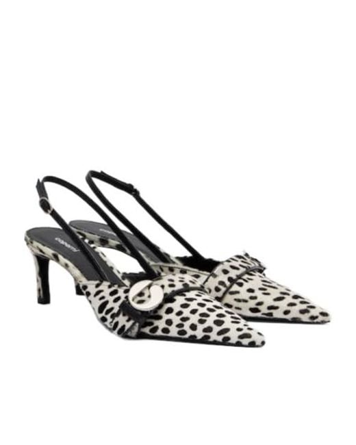 Coperni White Animal Print High Heels