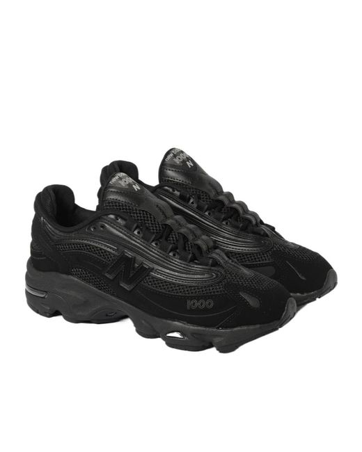 New Balance Black 1000 Lace-Up Sneakers for men