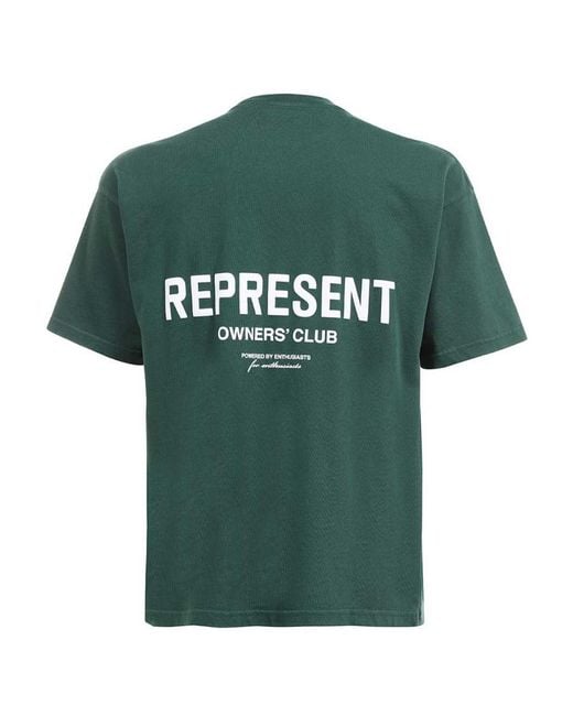 Represent Green Logo-Print Short-Sleeve T-Shirt for men