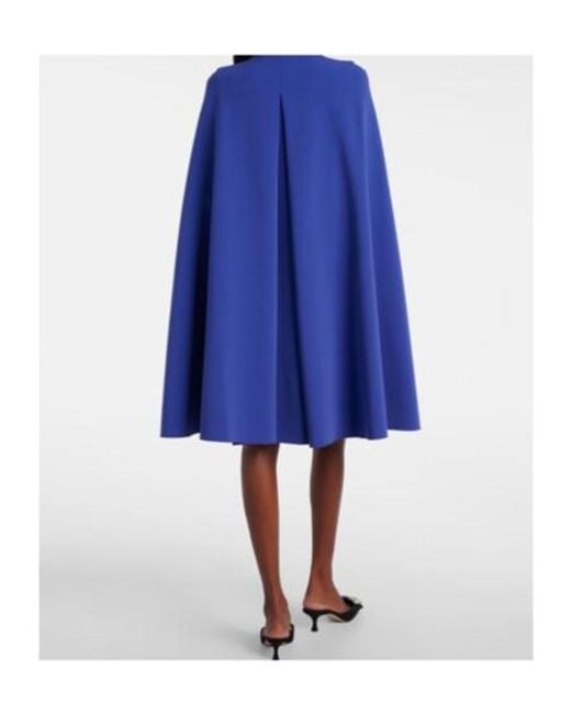 Roksanda Blue Twiggy Caped Crêpe Cocktail Dress