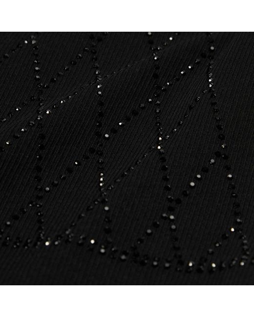 Ganni Black Roll-Neck Top