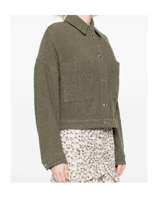 IRO Green Textured Pocket Jacket