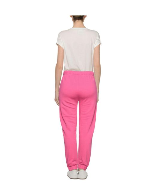 Ganni Pink Solidcolor Fleece Trousers