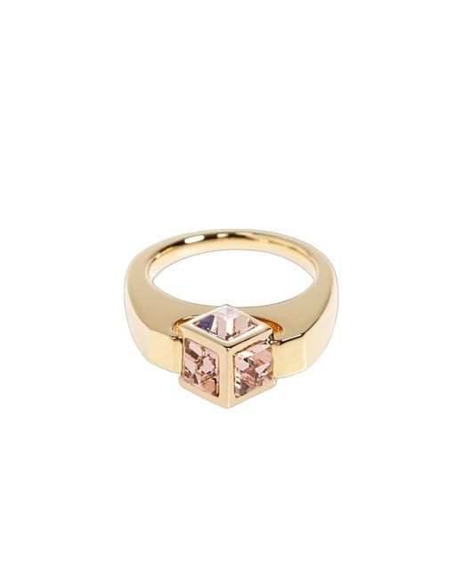 Jimmy Choo White Cube Triple Ring Set