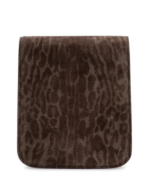 Tom Ford Brown Signature T-Shaped Clutch Bag