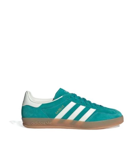 Adidas Green Originals Gazelle Indoor Lace-Up Sneakers for men