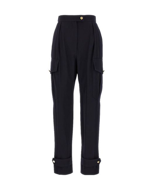 McQueen Blue Straight-Leg Cargo Pants