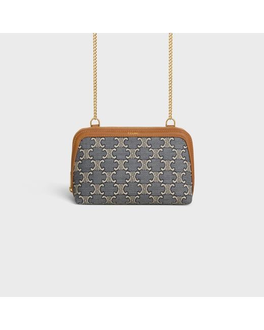 Céline Gray Clutch On Chain