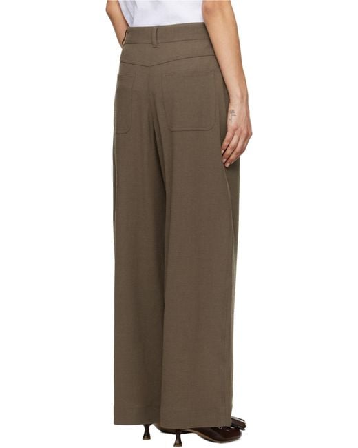 J.W. Anderson Green Straight Trousers
