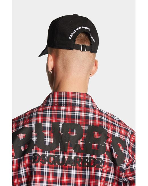 DSquared² Red Canadian Burbs Shirt for men