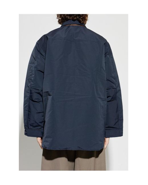 Canada Goose Blue Long-Sleeve Shirt Jacket for men