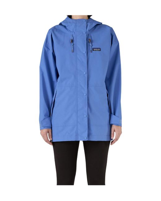 Patagonia Blue Hooded Casual Jacket