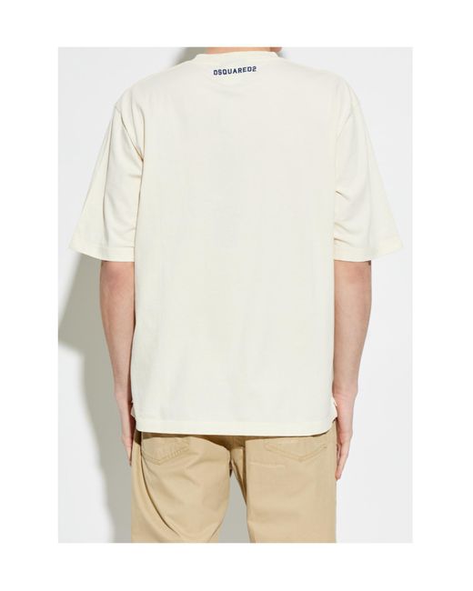 DSquared² White ² Cotton T-Shirt for men