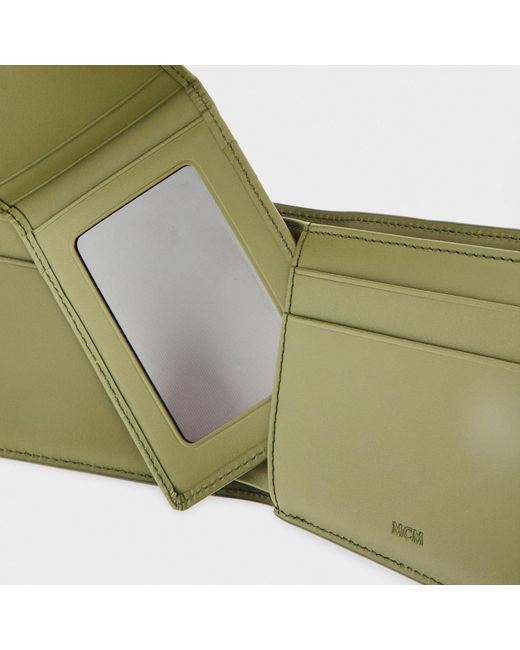 MCM Green Bifold Wallet for men