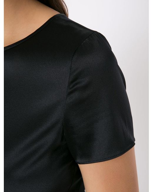 Emporio Armani Blue Scoop Neck T-Shirt