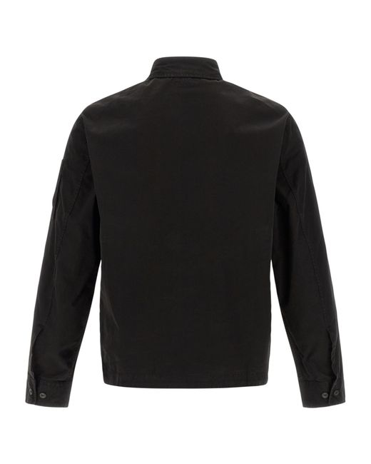 C P Company Black 'Lens' Overshirt for men