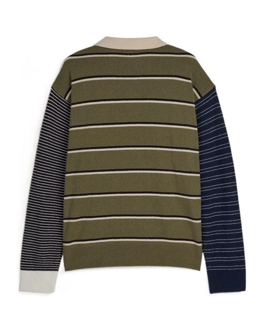 Adidas Green Originals X Song For The Mute Striped Polo Shirt for men