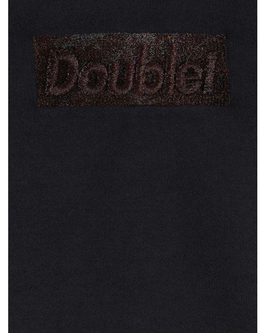 Doublet Black Polyurethane Embroidery Sweater for men