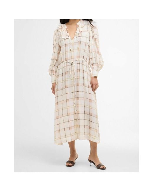 Barbour Natural Asker Midi Dress