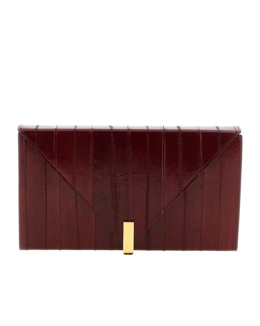 Giuseppe Zanotti Purple Tuxedo Envelope Clutch Bag