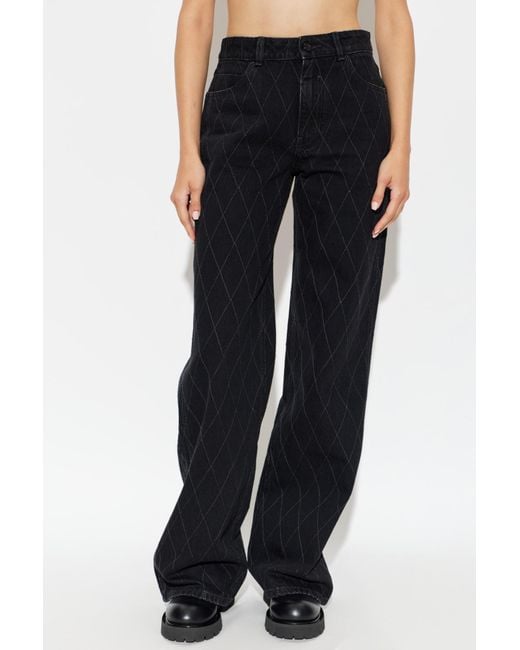 Balmain Black Belt Jeans