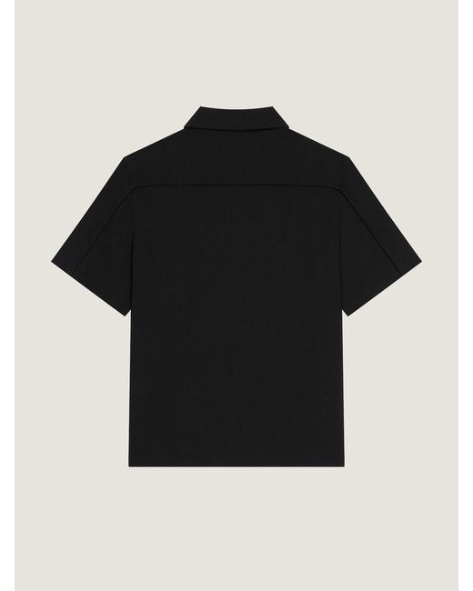 Givenchy Black Couture Seam Zipped Shirt for men