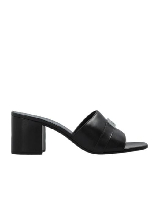 Tory Burch Black Leelee Leather Sandals