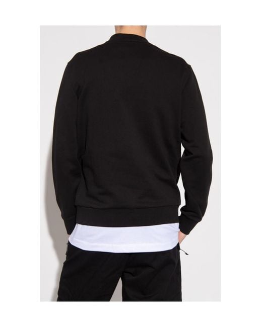 Moncler Black Logo Patch Sweatshirt for men