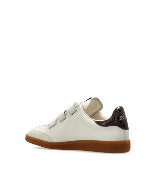 Isabel Marant White Round-Toe Sneakers