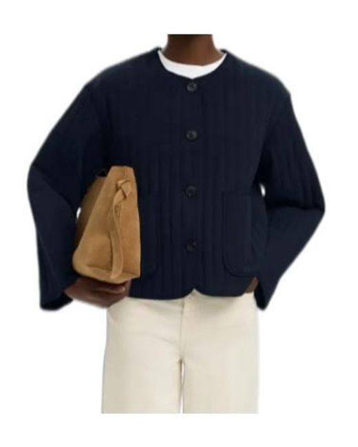 SELECTED Blue Long-Sleeved Single-Breasted Jacket