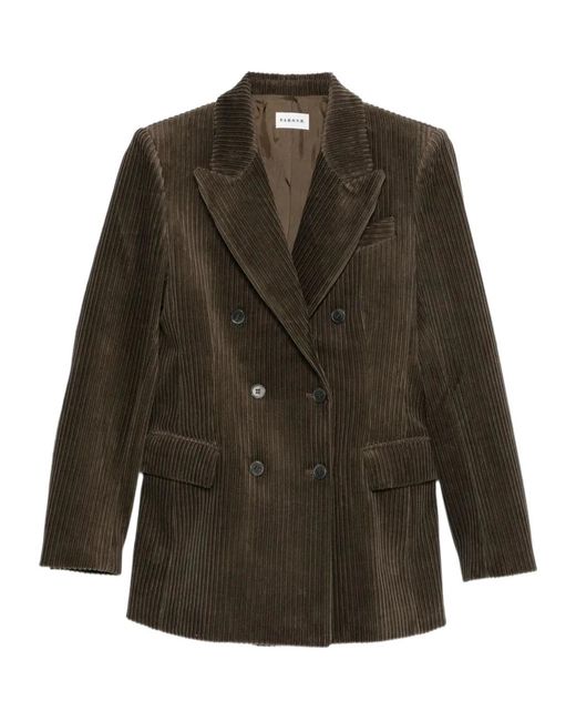 P.A.R.O.S.H. Green Double-Breasted Corduroy Blazer