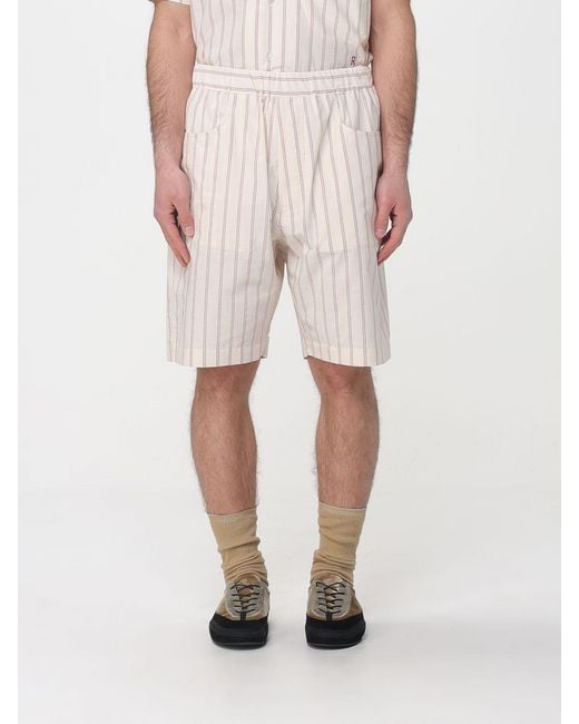 RANRA White Striped Shorts for men