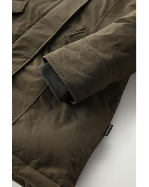 Woolrich Green Luxury Arctic Raccoon Parka