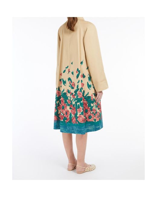 Weekend by Maxmara White Pesco Floral Patterned Belted Coat