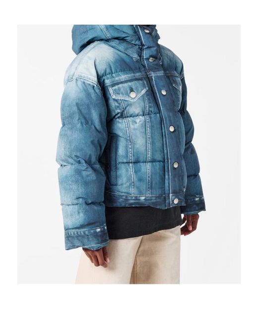 Acne Blue Omenta Bomber Jacket