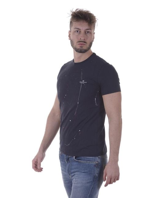 Armani Jeans Blue Logo T-Shirt for men