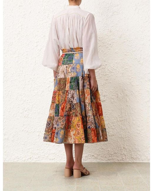 Zimmermann White Junie Billow Shirt