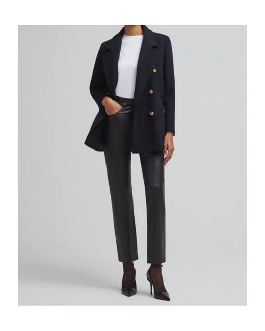 Blazé Milano Blue Joyme Double-Breasted Peacoat