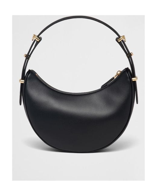 Prada Black Arqué Re-Nylon Mini Recycled-Nylon Shoulder Bag