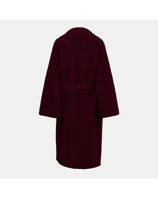 Weekend by Maxmara Red Belted Coat With Long Sleeves