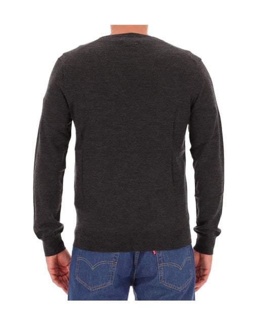 Polo Ralph Lauren Black Polo Pony Embroidered V-Neck Jumper for men