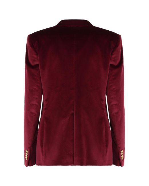 Tagliatore Red Rosi Velvet Jacket
