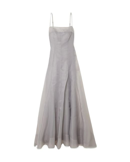 Staud Gray Gustav Patchwork Dress