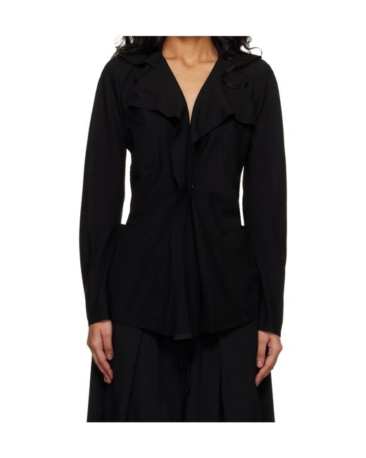 Junya Watanabe Black Long-Sleeved Casual Jacket